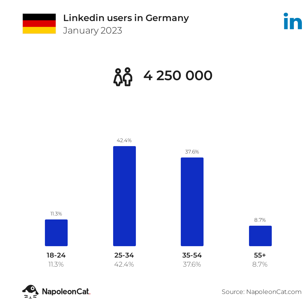 Linkedin users in Germany